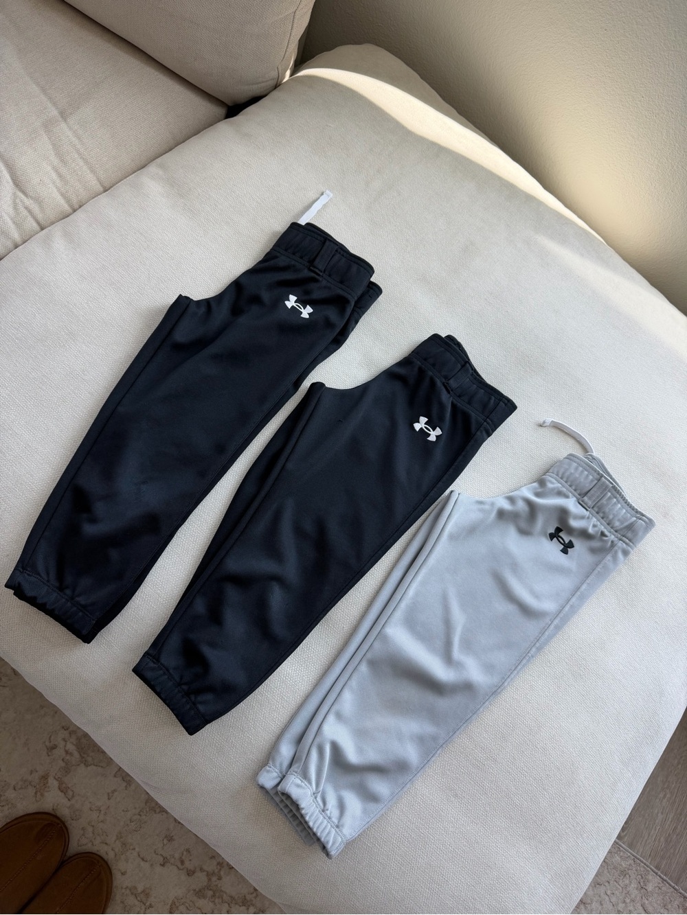 Under Armour Kids' Baseball Pants - Black & Light Gray